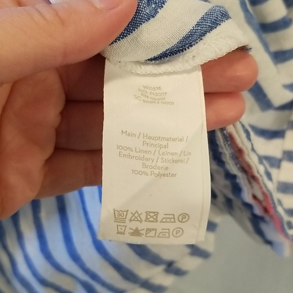 Boden Striped Linen Dress - Picture 6 of 7